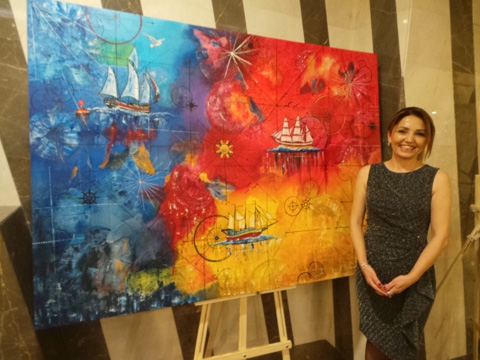 Ressam Ayşen Can... 'ZEVK-İ RENGİ AŞK' İLE EĞİTİME DESTEK!