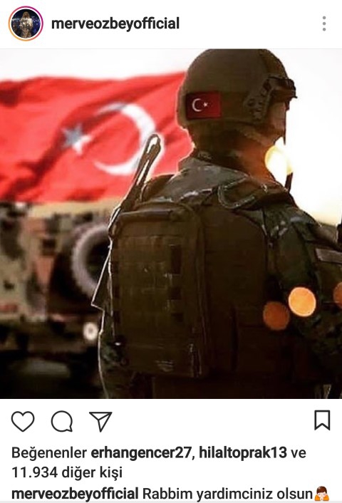 İŞTE ÜNLÜLERİN 'ZEYTİN DALI ' OPERASYONU MESAJLARI! 12