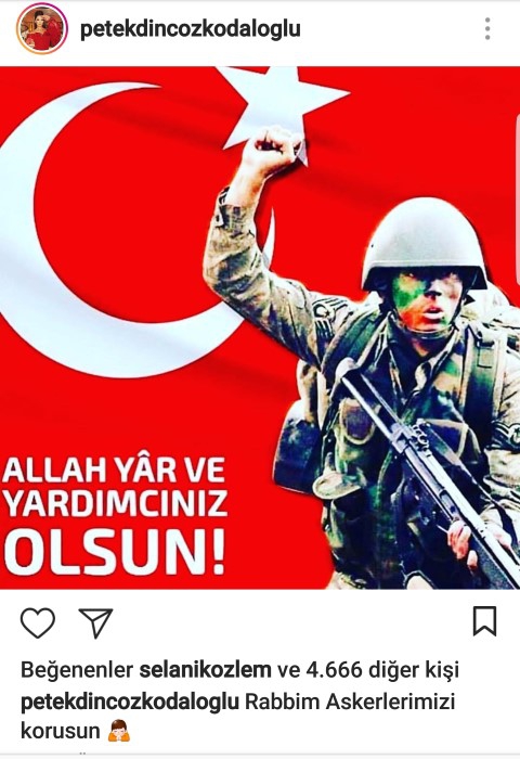 İŞTE ÜNLÜLERİN 'ZEYTİN DALI ' OPERASYONU MESAJLARI! 16