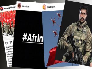 İŞTE ÜNLÜLERİN 'ZEYTİN DALI ' OPERASYONU MESAJLARI!