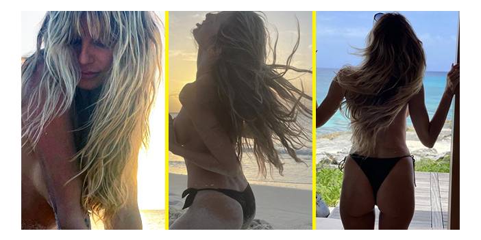 Heidi Klum... ÇIPLAKLIKTA GENE SINIR TANIMADI!