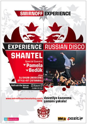 SMİRNOFF VOTKA; RUS DİSCOSUNU 23 KASIM'DA MASLAK-VENUE'DE YAŞATACAK!..