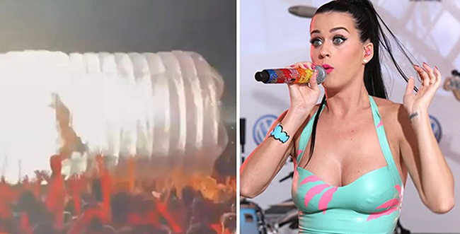 Katy Perry... YANLIŞ YÖN KRİZİ; KONSER KONTROLDEN ÇIKTI!