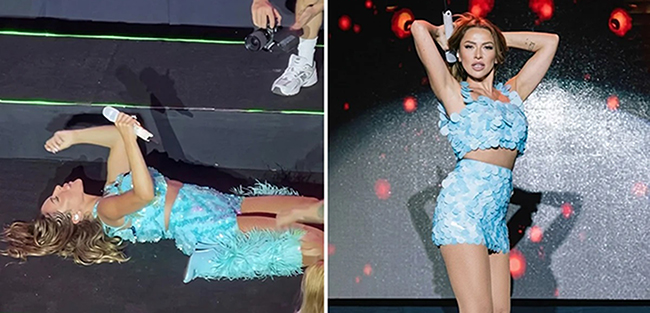 Hadise... SAHNE BASAMAKLARINDA DANS ŞOVU!