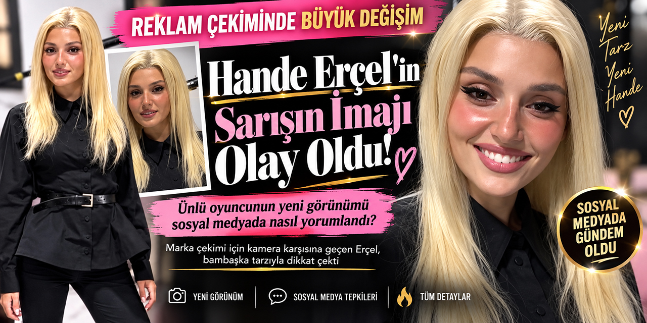 Hande Erçel... SARIŞIN OLDU; “NE YAPTIN SEN HANDE?“