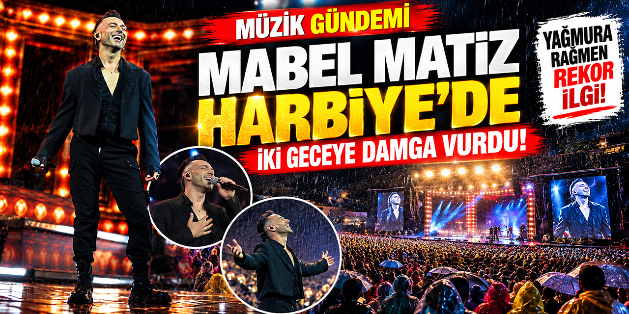 Mabel Matiz... YAĞMURA RAĞMEN HARBİYE SUSMADI!