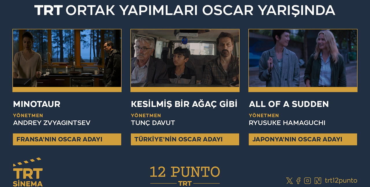 TRT ORTAK YAPIMI ÜÇ FİLM OSCAR YOLUNDA!