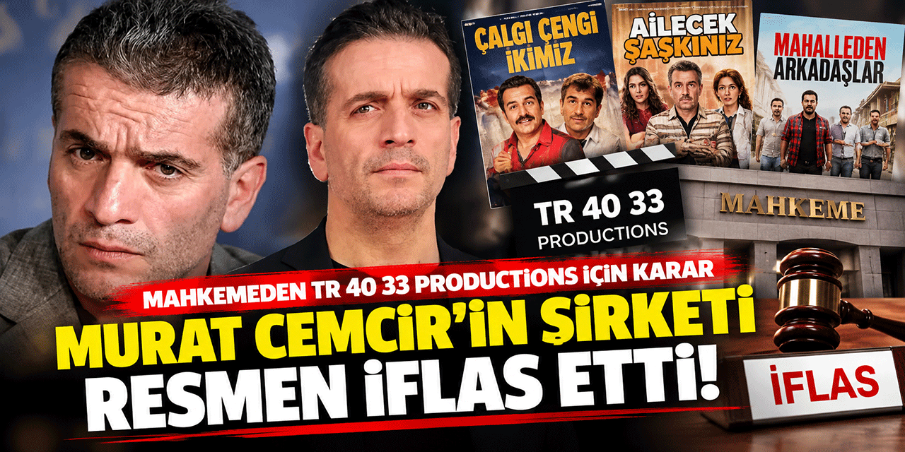 Murat Cemcir... ŞİRKETİ RESMEN İFLAS ETTİ!