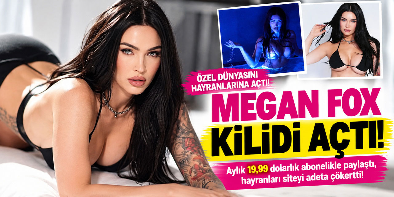 MEGAN FOX'TAN 19,99 DOLARLIK SÜRPRİZ! HAYRANLARI SİTEYE AKIN ETTİ