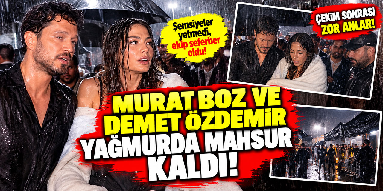 Murat Boz Ve Demet Özdemir...STÜDYODA SEL KAPANI; YÜZLERCE KİŞİ MAHSUR KALDI!