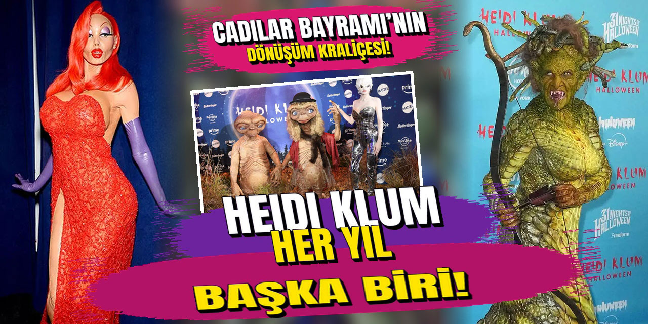 Heidi Klum’...HER CADILAR BAYRAMINDA FARKLI BİR KİMLİK