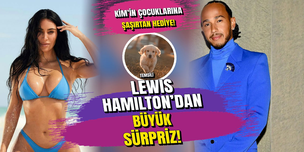 Lewis Hamilton... SEVGİLİ KİM KARDASHİAN'IN ÇOCUKLARINA BOMBA HEDİYE!