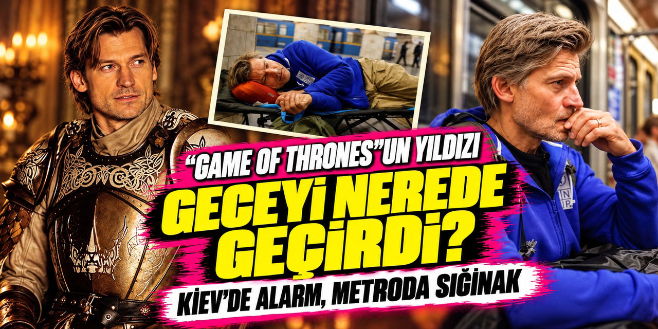 Jaime Lannister... “GAME OF THRONES” YILDIZININ KİEV’DE ZOR GECESİ! ALARM ÇALDI, METROYA SIĞINDI