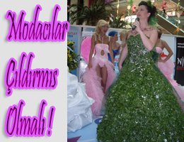 Uhde Seçil? MAYDANOZDAN GELİNLİK GİYDİ !..