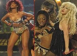 Rihanna-Christina Aguilera... PRIME TIME'DA SEKS ŞOV ORTALIĞI KARIŞTIRDI...