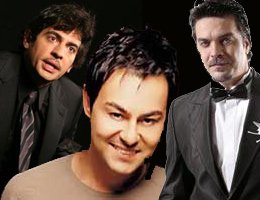 Okan Bayülgen-Beyaz... ARALARINA SERDAR ORTAÇ GİRMİŞ...