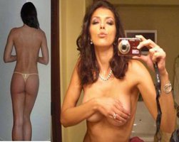 Adrianne Curry Twitter teşhircisi... BU KEZ SIRTTAN SOYUNDU...