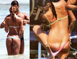 Belen-Melissa ve Michelle...SHOWGIRL'LERIN PLAJ ŞOVU!..