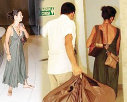 Beren Saat... YANGIN ÇIKIŞINDAN KAÇTI!