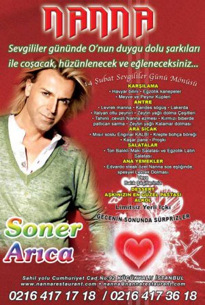 Nanna Restaurant? "AŞK GÜNÜ"NE, AŞK ŞARKILARIYLA GİRECEKSİNİZ?
