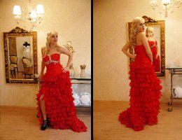 "SEVGİLİLER GÜNÜ"NE ÖZEL KIRMIZI GELİNLİK?