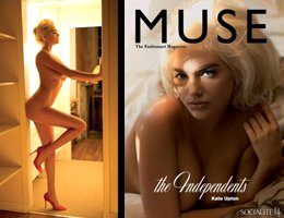 Kate Upton ... SONUNDA O DA ÇIRILÇIPLAK SOYUNUP MARILYN MONROE OLDU!