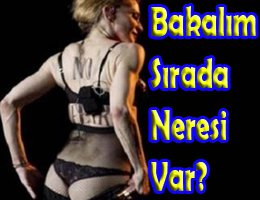 Bu da Madonna açılımı!.. İSTANBUL'DA MEMESİNİ, ROMA DA POPOSUNU AÇTI...