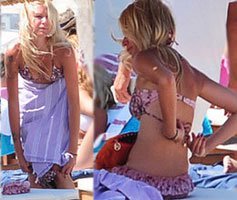 Derin Mermerci... PEŞTEMALI SARDI, BİKİNİSİNİ DEĞİŞTİRDİ!