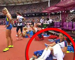 ÇEK SPORCU PİSTTE İÇ ÇAMAŞIRINI DEĞİŞTİRDİ, KAMERALAR KAYDETTİ!