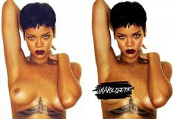 Rihanna... NERESİNE PİERCİNG TAKDIRDI?