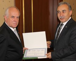 Şaban Mergül... VALİDEN TEŞEKKÜR BELGESİ ALDI!