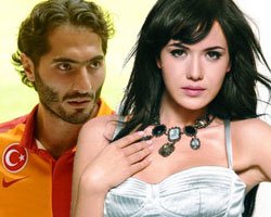 Hamit Altıntop-Fahriye Evcen... YENİ BİR FUTBOLCU-OYUNCU AŞKI MI?