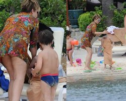 Gülben Ergen... BODRUM SEZONUNU PLAJ ELBİSESİ İLE AÇTI!