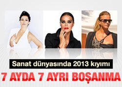 2013`TE SANAT DÜNYASINDA BOŞANMA REKORU MU KIRILACAK?