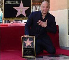 Vin Diesel... HOLLYWOOD KALDIRIMINA YILDIZI ÇAKILDI!