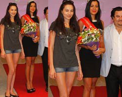 Günay Musayeva... MİNİ ŞORTLU JÜRİ BAŞKANI!