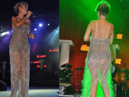 Gülben Ergen...TRANSPARAN ELBİSESİ İLE YILIN FRİKİĞİ!