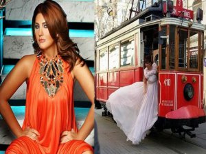 Sibel Can...GELİN OLDU,TRAMVAYA BİNDİ!