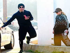 Madonna...GENÇ SEVGİLİYLE SPOR KEYFİ!