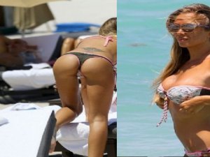 Laura Cremaschi... İTALYAN DİLBER, MİAMİ SAHİLLERİNDE YÜREKLERİ HOPLATTI!...