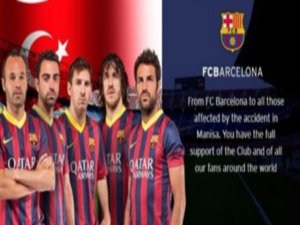 Barcelona... SOMA İÇİN BİR TAZİYE MESAJI DA DÜNYA DEVİNDEN GELDİ !..