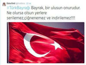 ÜNLÜLERİN BAYRAK TEPKİSİ, SOSYAL MEDYADA BÜYÜK SES GETİRDİ !..