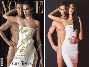 Best Model 2014`ün birincileri... CRİSTİANO RONALDO VE İRİNA SHAYK POZU !..