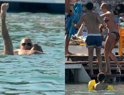 Serdar Ortaç-Chloe Loughnan... ÇEŞME`DE MORAL TATİLİ!