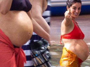 Penelope Cruz... YİNE KARNI BURNUNDA!