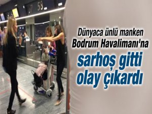 Kate Moss... TOP MODEL, BODRUM HAVALİMANINI BİRBİRİNE KATTI !..