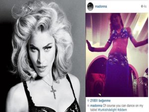 Madonna... KRALİÇENİN MASASINDA TÜRK ORYANTAL!..