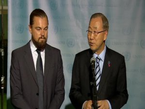 Leonardo DiCaprio... YAKIŞIKLI OYUNCUYA,  BM`DEN BARIŞ ELÇİSİ ROZETİ !..