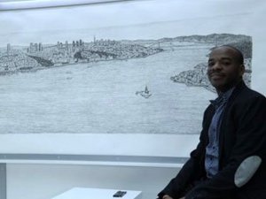 `Dahi Bellek` lakaplı İngiliz sanatçı Stephen Wiltshire... ŞİMDİ DE İSTANBUL`U ÇİZDİ !..