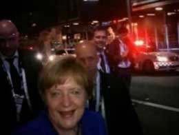 Angela Merkel... ŞANSÖLYE GECE KULUBÜNDE STRES ATTI!